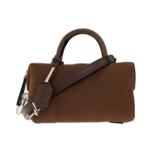 Max Mara Logo Debossed Zip-Up Small Tote Bag