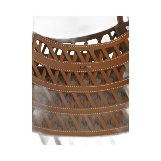Max Mara Logo Plaque Cut-Out Tote Bag