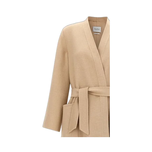 Max Mara Vezzose Belted Long-Sleeved Coat