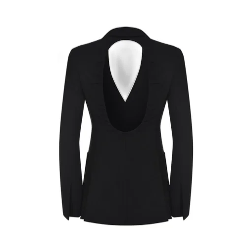 Max Mara Single-Breasted Open Back Jacket