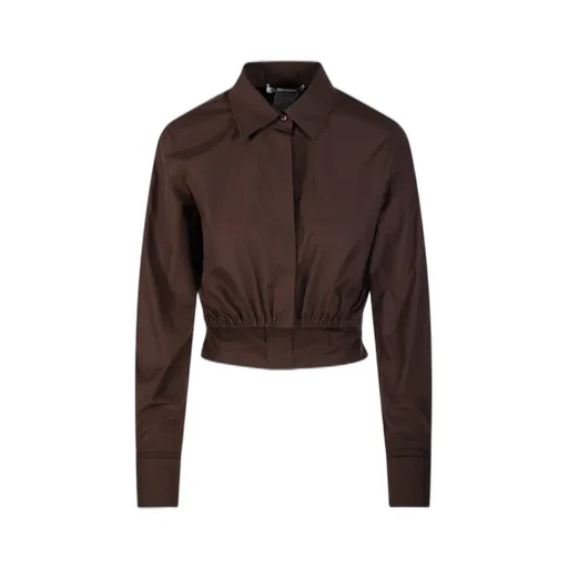 Max Mara Angio Button Detailed Gathered Shirt
