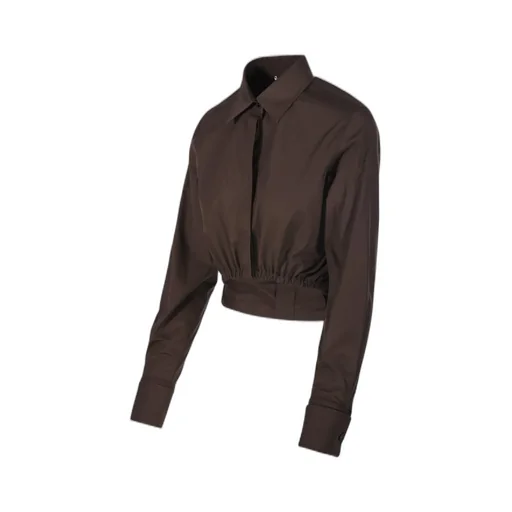 Max Mara Angio Button Detailed Gathered Shirt