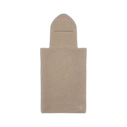 Max Mara Livigno Logo Embroidered Ribbed-Knit Poncho