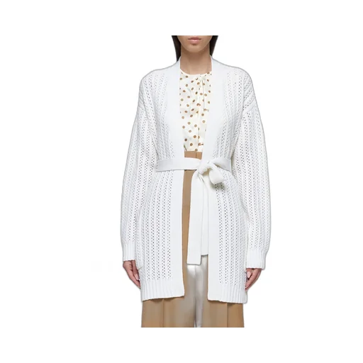 Max Mara Balzac Belted Long-Sleeved Cardigan