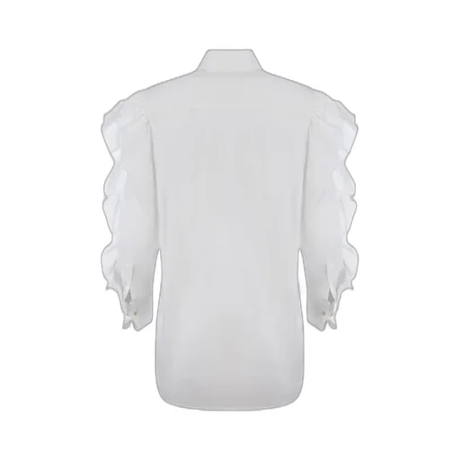 Max Mara Pleiadi Buttoned Ruffle-Sleeved Shirt