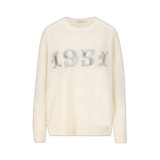 Max Mara Plata Logo Embellished Crewneck Jumper