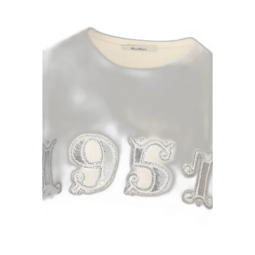 Max Mara Plata Logo Embellished Crewneck Jumper