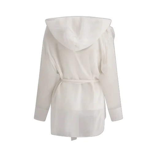 Max Mara Hooded Chiffon Jacket
