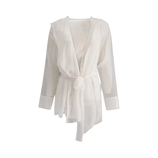 Max Mara Hooded Chiffon Jacket