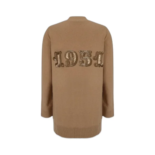 Max Mara Villar V-Neck Long-Sleeved Cardigan
