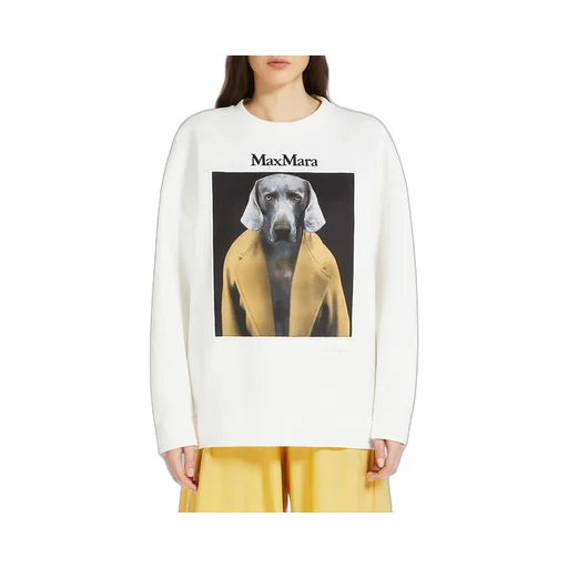 Max Mara Logo Embroidered Crewneck Sweatshirt