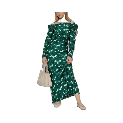 Max Mara Ustica All-Over Patterned Off-Shoulder Top