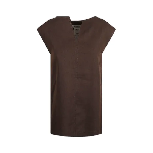 Max Mara Colimbo V-Neck Sleeveless Top