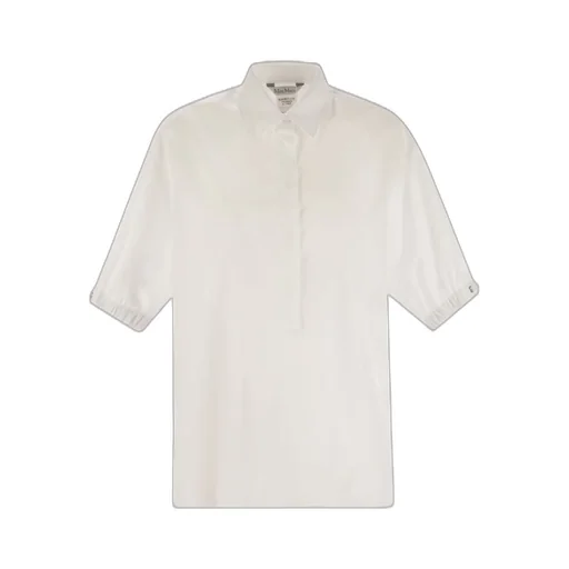 Max Mara Teano Button-Up Long-Sleeved Top
