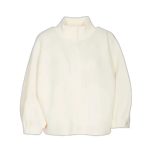 Max Mara High Neck Ballon-Sleeved Cardigan