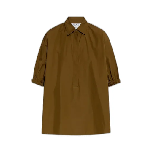 Max Mara Teano Button-Up Long-Sleeved Top
