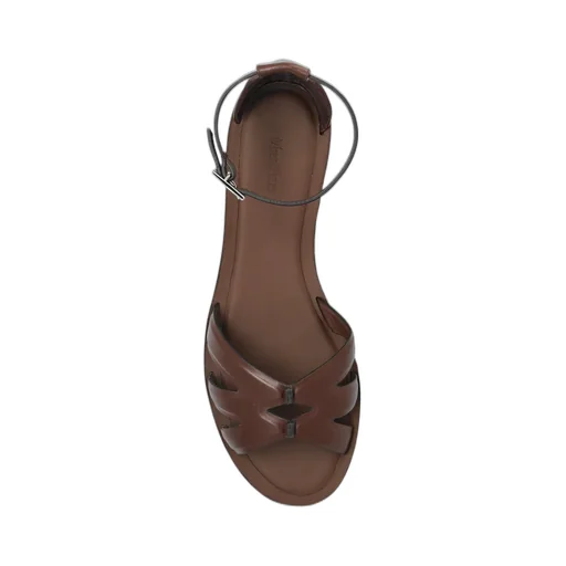 Max Mara Buckle Detailed Open Toe Sandals