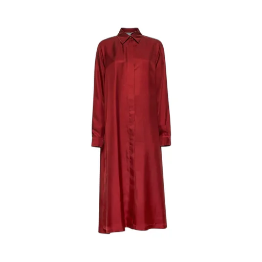 Max Mara Buttoned Long-Sleeved Dress