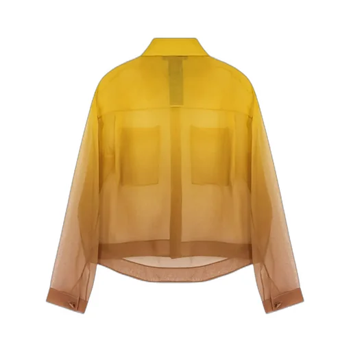Max Mara Davina Organza Gradient Shirt