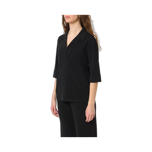 Max Mara V-Neck Three-Quarter-Sleeved Blouse