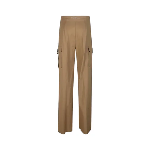 Max Mara Buckle Detailed Straight Leg Pants