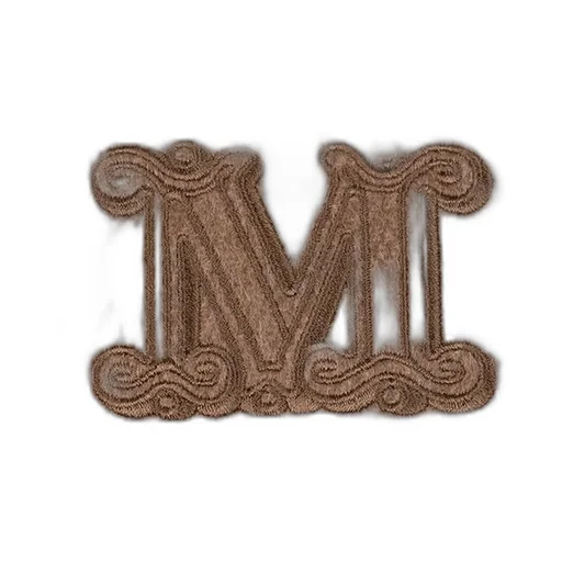Max Mara Logo Embroidered Fringed Scarf