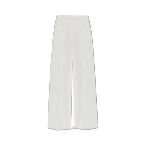 Max Mara Sequoia Pleat Detailed Wide Leg Trousers