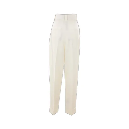 Max Mara Belted Turn-Up Hem Trousers