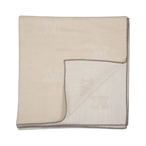 Max Mara Persia Logo Embroidered Scarf