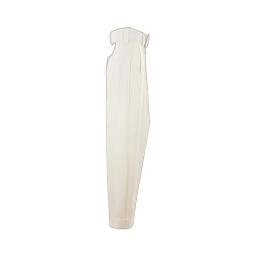 Max Mara Belted Turn-Up Hem Trousers