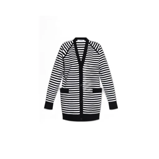 Max Mara Kiss Striped Button-Up Cardigan