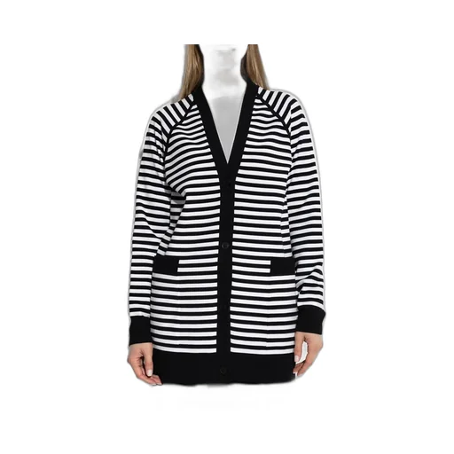 Max Mara Kiss Striped Button-Up Cardigan
