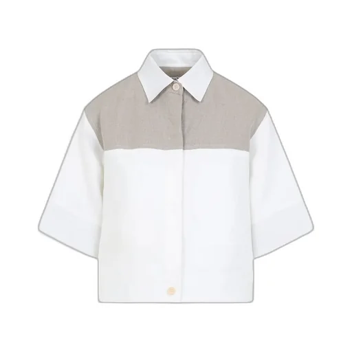 Max Mara Color-Block Short-Sleeved Shirt