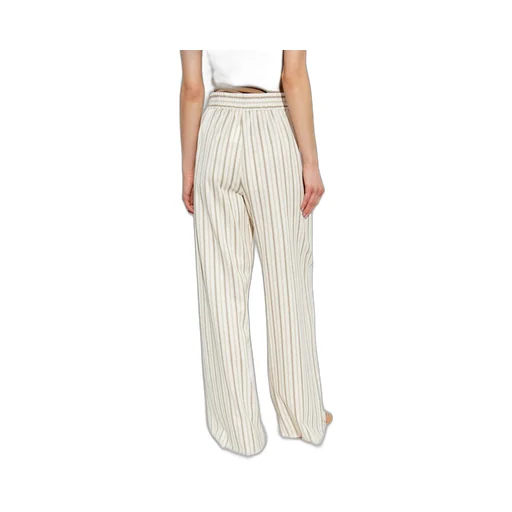 Max Mara Striped Elastic-Waist Pants
