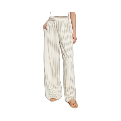 Max Mara Striped Elastic-Waist Pants