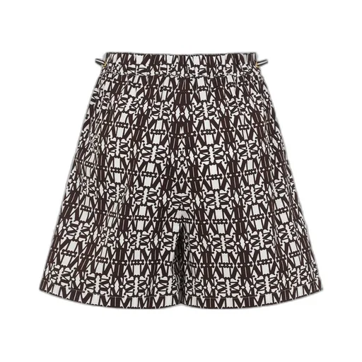 Max Mara Taiga All-Over Logo Printed Shorts