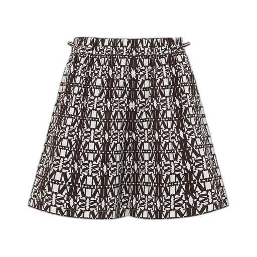 Max Mara Taiga All-Over Logo Printed Shorts