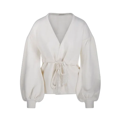 Max Mara Tiberio V-Neck Tassel Detailed Cardigan