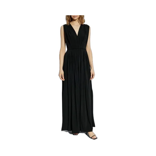 Max Mara V-Neck Draped Dress