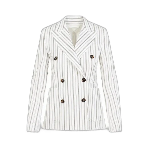 Max Mara Pensile Double-Breasted Striped Jacket