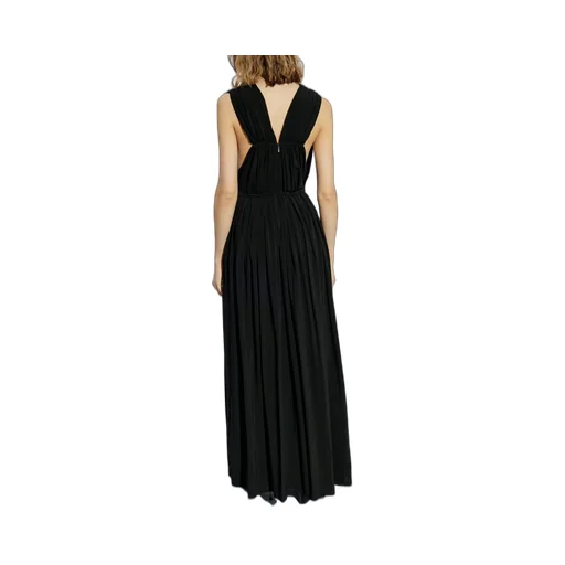 Max Mara V-Neck Draped Dress