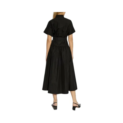 Max Mara Agoraio Belted Short-Sleeved Midi Dress