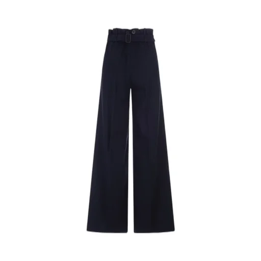 Max Mara Button Detailed Wide Leg Trousers
