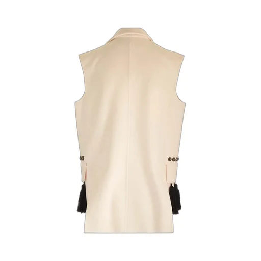 Max Mara Tassle Detailed V-Neck Gilet