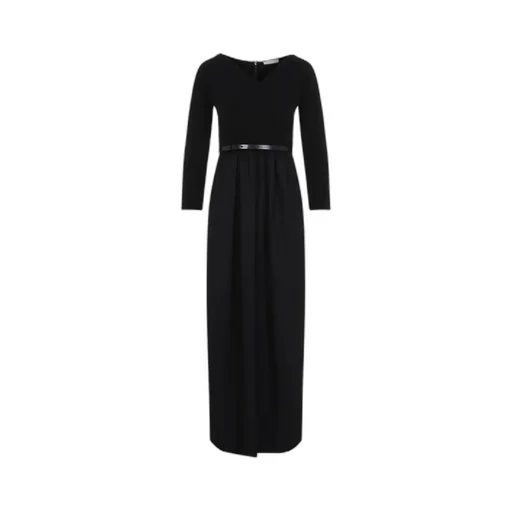 Max Mara Kaiser Belted Long-Sleeved Dress