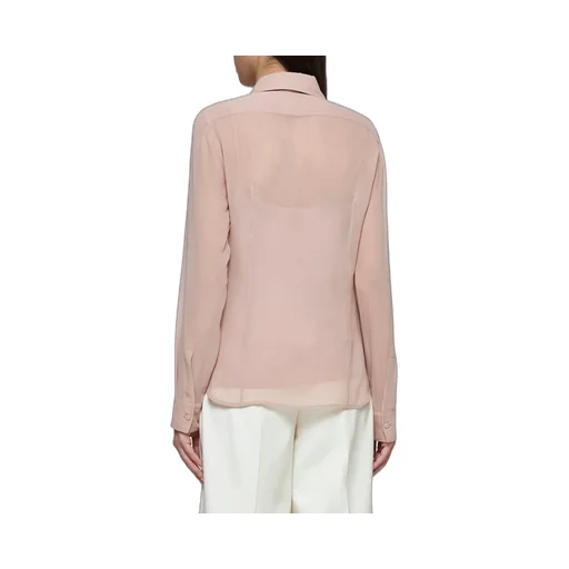 Max Mara Curved Hem Long-Sleeved Shirt