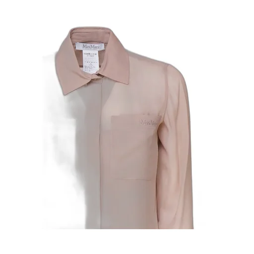 Max Mara Curved Hem Long-Sleeved Shirt