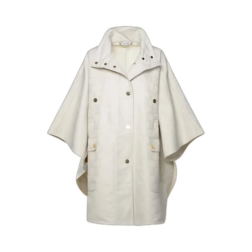 Max Mara Monogrammed Button-Up Coat