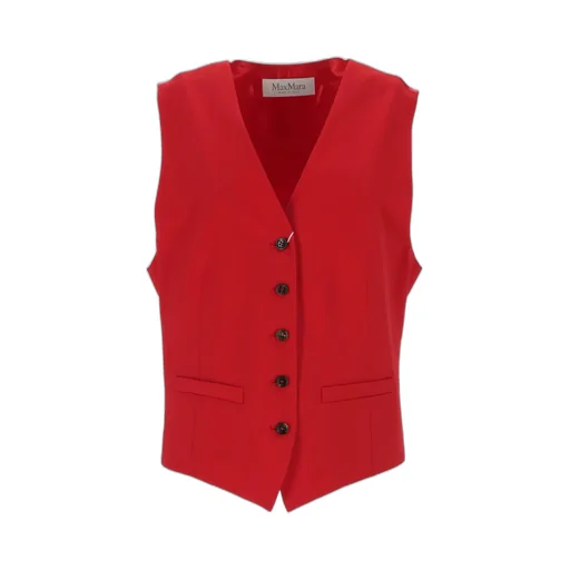 Max Mara Single-Breasted V-Neck Waistcoat