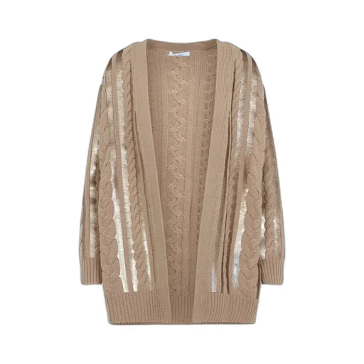 Max Mara Mirco Open-Front Long-Sleeved Cardigan